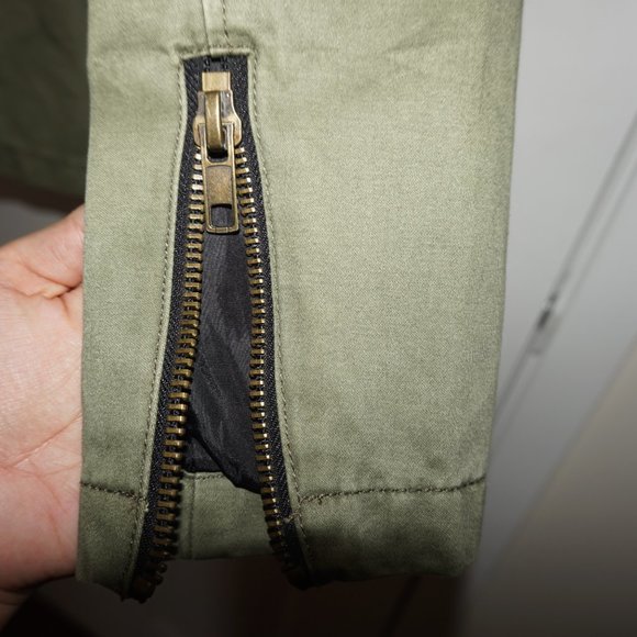 FOREVER 21 Faux Leather Military Zip 2-in-1 Jacket - Picture 7 of 8